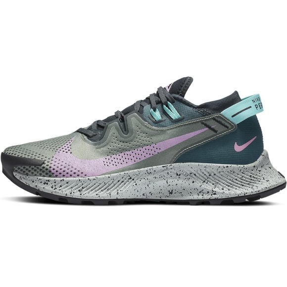 NIKE Air Zoom Pegasus Trail 2 Running Shoe - Spiral Sage & Atomic Teal - Picture 3 of 10